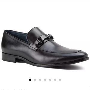 Men's Black Leather Men's Savine Dress Slip-On Bit Loafer Blake McKay 10.5